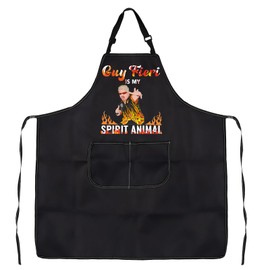 LEVLO Chef Fieriii apron Fieri Fans Gift Guy Fieriii Is My Apirit Animal Inspired Gift With Apron Waterproof Adjustable (Guyyy APIRIT ANIMAL apron uk)