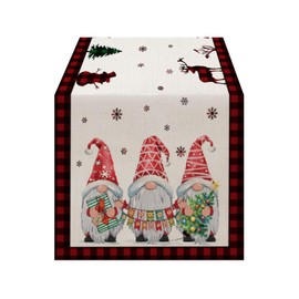 LOZULO Blue Table Runner 40cm Wide 140cm Long Vintage Rustic Table Runners Decoration for Round Table Coffee Table Runner Wedding Party Valentine Table Cover