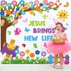 Pajean 112 Pcs Christian Spring Bulletin Board Decorations Classroom Religious
