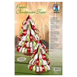 Ursus 24300099 - Designstreifen Paper Christmas Trees Traditional