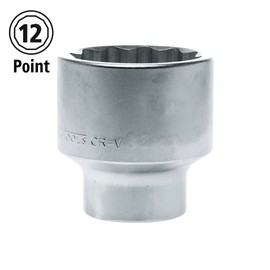 Teng Tools 50MM 1 Inch Drive 12 Point Metric Shallow Chrome Vanadium Socket | Mechanic Tool | Hand Tool - M110550