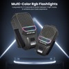 INFURTURE Clip Bluetooth Speaker with RGB/Flashlight mini Bluetooth Speaker (Non-Magnetic)-Built-in