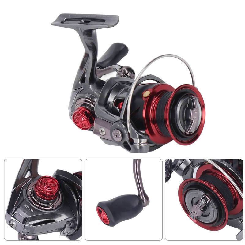 Spinning Reel Full Metal Stainless Steel Pressure Relief Button Humanized