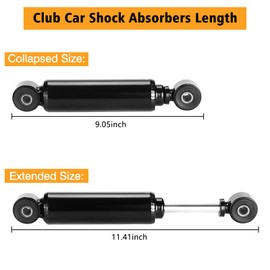 Club Car Shock Front Shock Absorbers for Club Car DS G&E 1981-2011 DS 1010991, 2004-Up Club Car Precedent 1014235 102588601(2 Packs)