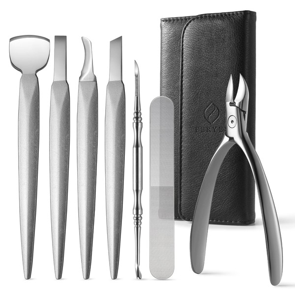 FERYES Pedicure Knife Ingrown Toenail Kit, 7 PCS Professional Pedicure