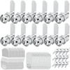 Premium Cabinet Cam Locks Keyed Alike 12 Pack, 1-1/8" Cabinet