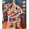 Blue Sky Clayworks “Love Lives Here” Tea Light Candle House