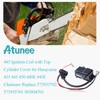 Atunee 445 Ignition Coil with Top Cylinder Cover for Husqvarna