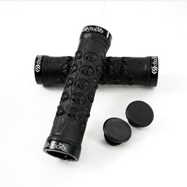 Chooee Bike Handlebar Grips,Bicycle Handlebar Grips for MTB Mountainbike BMX（Black/Red/Green/Blue/Yellow） (Black)