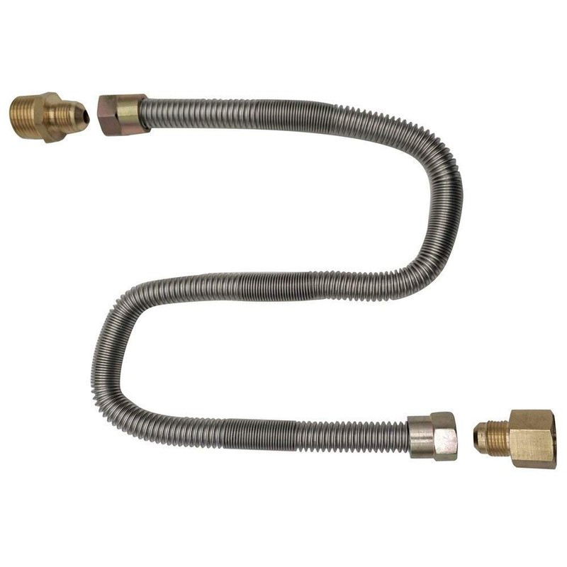 Meter Star Propane fire Pit Whistle Free Gas Flex Line