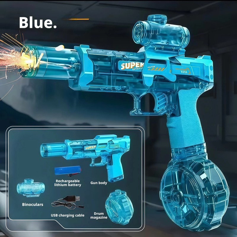 Electric Water Gun for Kids & Teens – Rechargeable Auto-Suction