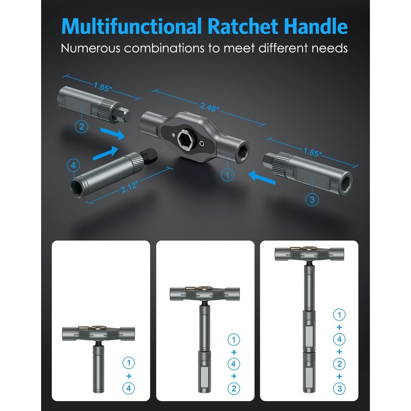 24 in 1 Magnetic Screwdriver Set, Mini Ratchet Screwdriver Set,