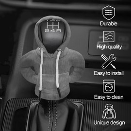 xbrtaia Car Gear Shift Cover, Winter Warm Gear Shift Knob Cover,Auto Interior Accessories Shift Knob，Universal Interesting Car Accessories and Decorations.