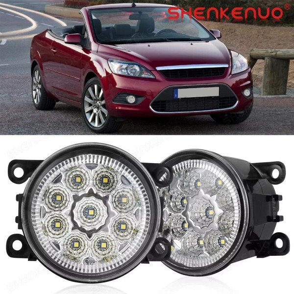 SHENKENUO 9inch Round LED Work Light Driving Fog Lamp Pod