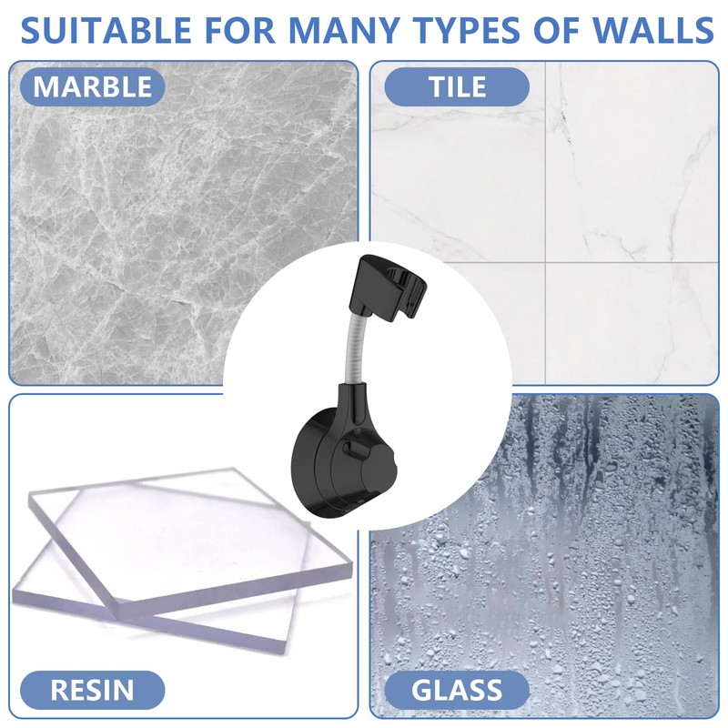 Shower Head Holder Without Drilling, Hand Shower Holder, Universal Shower