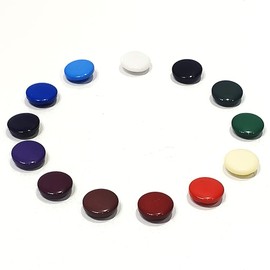 Nazarene Button, Assorted Color, Many colors, Pack Kit, 144 units/Tube (000, 12mm)