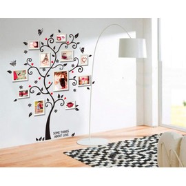 Kiddale DIY Photo Tree Wall Decals,Removable PVC Adhesive Family Wall Stickers Mural Art Home Decor