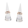 Luzen 2Pcs Acrylic Jewelry Ring Holder - Cone Shape Single