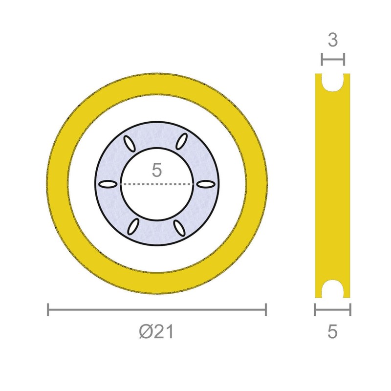 MSGsl 4 x 21mm Ball Bearing Roller for Fly Screen