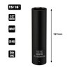 CASOMAN 1/2-Inch Drive Extra Deep Socket (15/16"), CR-MO, SAE, 6-Point,