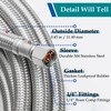 Refrigerator Water Line for Ice Maker Braided - 12' Pex