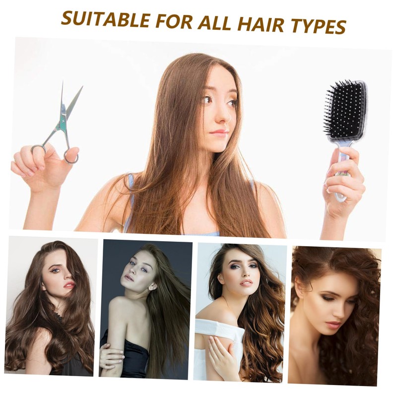 IWOWHERO 2pcs Small Hair Brush Detangler Panda Pattern Brush Portable