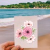 INFUNLY Anemone Layered Flower Stamps - 6.3x4.3 inch Transparent Stamps