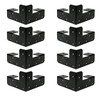 SupConn Upgraded 2x4 Galvanized Workbench Corner Brackets Kit,8pcs