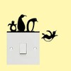 Wall Sticker, Power Switch Sticker, Cute, Penguin, Wallpaper, Decoration, Interior,