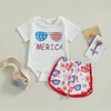 My First 4th of July Baby Boy Clothes Short Sleeve