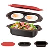 Microwave Egg Cooker & Microwave Grill Pan 3 Pcs with