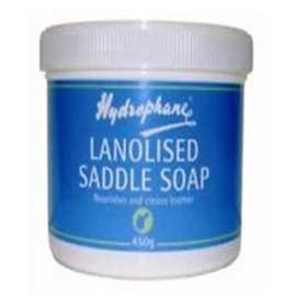 Hydrophane Leather Care Hydrophane Lanolised Saddle Soap 450 Gram Tub