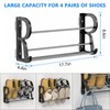 DEYILIAN Hanging Shoe Rack 2 Pack, Wall Mount Shoe Rack