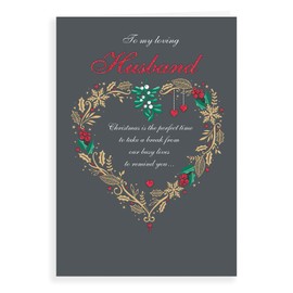 Regal Publishing Classic Christmas Card Husband - 9 x 6 inches C85422