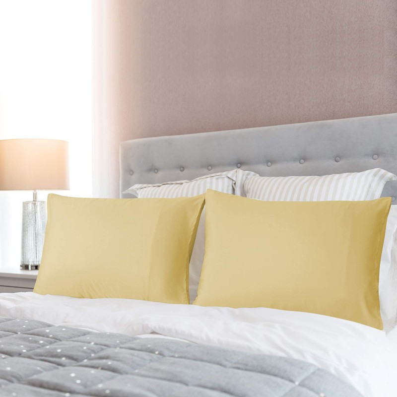 sourcing map 2 Packs Pillow Cases Double Brushed Microfiber Pillowcases