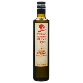 Texas Hill Country Olive Co Sicilian Infused Olive Oil - Cold Pressed Gourmet EVOO Olive Oil - Great for Dressing Dipping Marinade - No Artificial Flavors or Added Sugar - Made in Texas (16.9 Fl Oz)