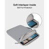 Soulgo PU Leather 15.6" 16.1" Portable Monitor Case with Back