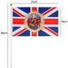 TRIXES Pack of 10 King Charles III Coronation 2023 Waving