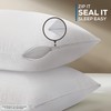 Utopia Bedding Set of 2 Waterproof Pillow Protectors with Zipper