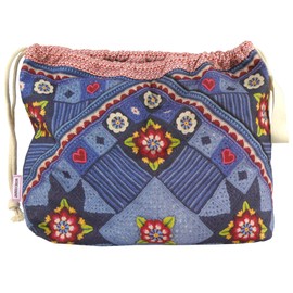 Emma Ball Drawstring Bag - Indigo Dreams