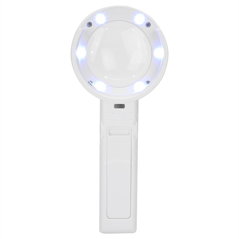 Desktop Handheld LED Magnifier 7X USB Battery Powered Reading Magnifying