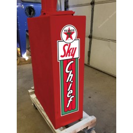 5" X 1.3" Texaco Sky Chief Gas Oil Vinyl Decal Lubester Sides Oil Pump Lubster