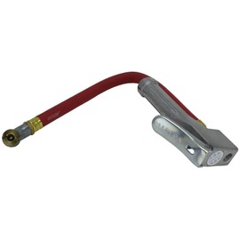 Milton Bayonet Tire Inflator Gauge S-521, Great for Hard to Reach Valves, Single Air Chuck Head, 12” Hose, 7/16”-27 UNS Air Chuck, 120 PSI Max Pressure, 1/4" NPT