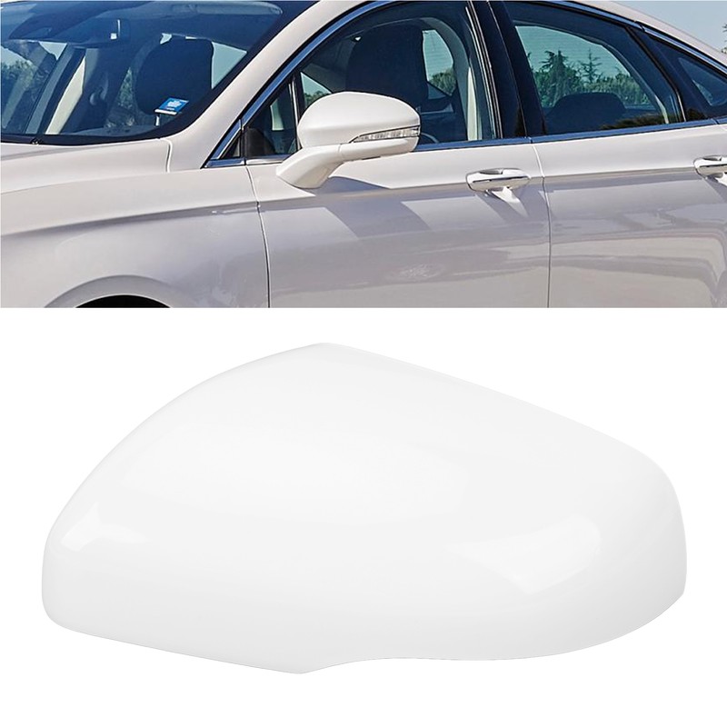 Rearview Mirror Cap White Weatherproof Wing Mirror Cover for Mondeo