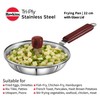 HAWKINS Tri-ply Stainless Steel Frying Pan 22 cm with Glass