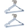 Premium Rubber Coated Metal Hangers - Heavy Duty - Space