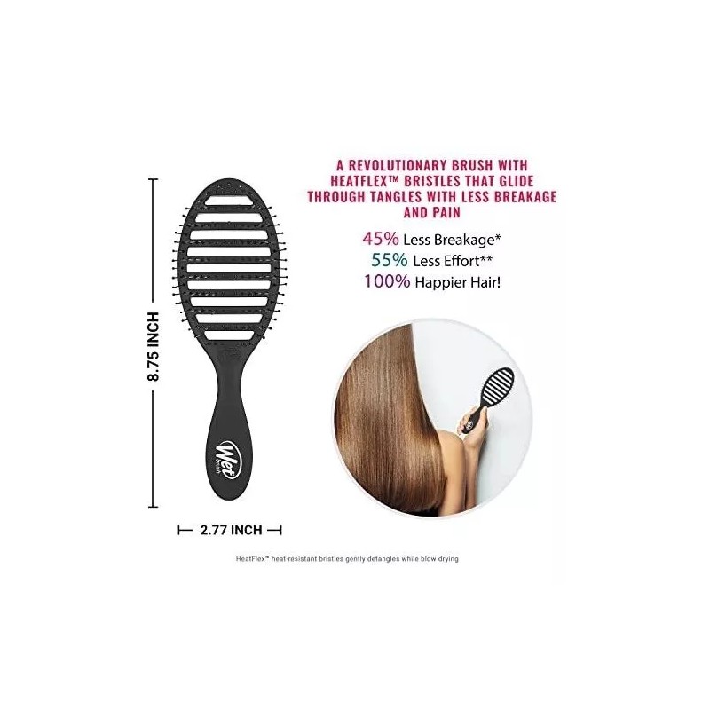 Cepillo Desenredante Para Cabello Cerdas Resistente Al Calor