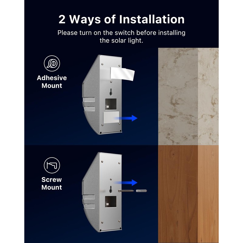 4 Pack Solar Wall Lights, Stainless Steels Outdoor Waterproof Motion