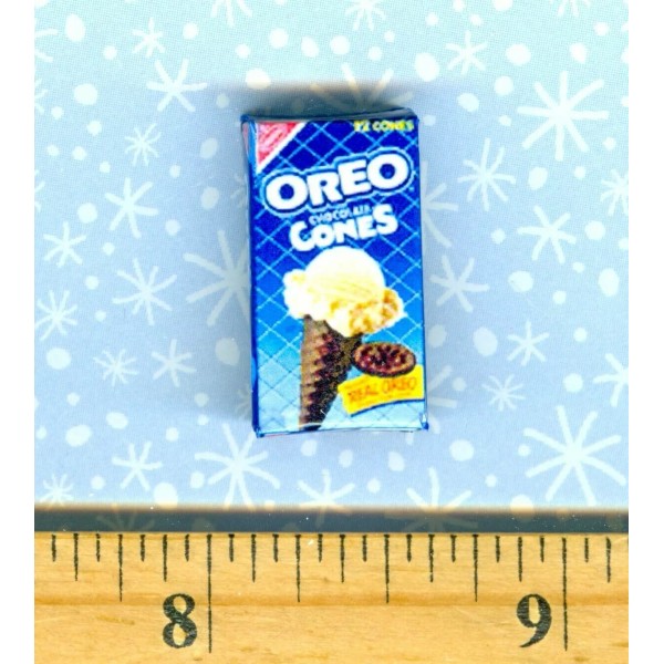 Unbranded Dollhouse Miniatures Size Chocolate Ice Cream Cone Box