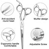 6/6.5 Inch Professional Hair Scissors, Hairdressing Hair Thinning Scissors (6-Inch